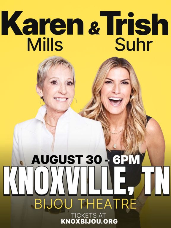Karen Mills and Trish Suhr show poster, Bijou Theatre, Knoxville TN